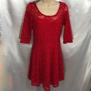 MATERIAL GIRL, LIPSTICK RED, COCKTAIL DRESS, L